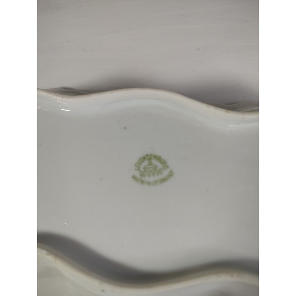Vintage Leuchtenburg Germany Porcelain Celery Dish with Beautiful Luster Finish - Picture 7 of 8